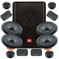 Kit Caixa JBL Ativa Amplificada ASW68AMS 100w e 02 Alto Falantes Hertz DSK165 160w