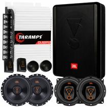 Kit Caixa JBL SW8AMS 200W com 4 Alto Falantes JBL 6 e 5 pol 62VMS80 5TRMS80 160W e Módulo Amplificador Taramps TS400 400W Kit Caixa JBL SW8AMS 200W com 4 Alto Falantes JBL 6 e 5 pol 62VMS80 5TRMS80 160W e Módulo Amplificador Taramps TS400 400W