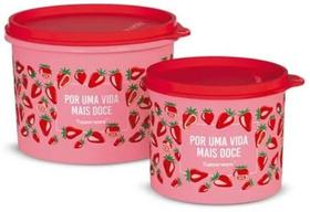 Kit Caixa Morango do Amor 1,1 Litros + 500ml Tupperware