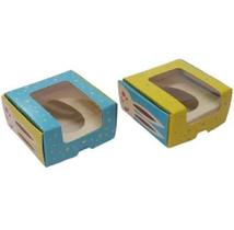 Kit caixa ovo de colher pascoa practice c/ visor (100g) pascoa cores - pct c/ 10 unidades ideia embalagens