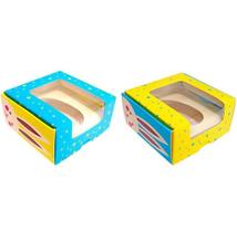 Kit caixa ovo de colher pascoa practice c/ visor (50g) pascoa cores - pct c/ 10 unidades ideia embalagens