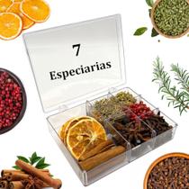 Kit Caixa Para Presente Com Especiarias Para Gin (7Sabor) Ref005