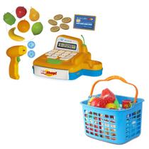 Kit Caixa Registradora de Brinquedo + Ferinha na Cestinha - Usual Brinquedos