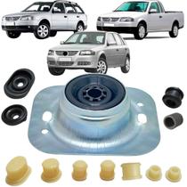 Kit caixa rótula torre base + bucha reparo trambulador e alavanca câmbio gol parati saveiro g4 2006 a 2013