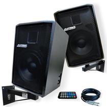 Kit caixa som ativa passiva 12" 500w suporte datrel bt prof Kit caixa som ativa passiva 12" 500w suporte datrel bt prof