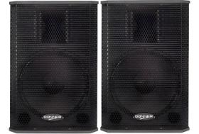 Kit Caixa Som Ativa Saga 12a 12p Passivo 500w Profissional Preto