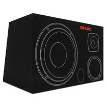 Kit Caixa Som Trio Dutada Shutt 45 Litros Subwoofer 12 Polegadas Carpete Preta