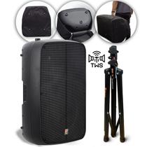 Kit Caixa Staner Sr315m 300w Bi Amplificada C/ Tripé E Bolsa
