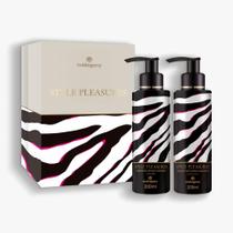Kit Caixa Style Pleasures Sabonte Líquido e Hidratante Desodorante Corporal 200ml Mahogany