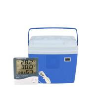 Kit Caixa Térmica 19L Eps Com Termômetro DIgital TermoHigrômetro Lcd HTC 2