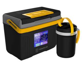 Kit Caixa Térmica 8l Preta + Flip Top 2,5l Preto Termolar