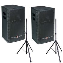 Kit Caixas Acústicas Ativas Staner Upper 312A 2 Vias 180 W + Tripé Kit Caixas Acústicas Ativas Staner Upper 312A 2 Vias 180 W + Tripé