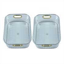 Kit Caixas Multiuso Transparente Porta Objetos Organizadora