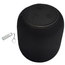 Kit Caixinha de Som Portátil Potente Bluetooth Pequeno Preto Usb Micro Sd e Pendrive 16Gb Metálico Usb 2.0 Rápido Seguro