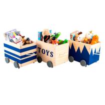 Kit Caixotes Toy Box, Organizador De Brinquedos Montessori