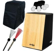 Kit Cajon Acústico 12 Fios Strike Series Sk1000 Fsa Natural