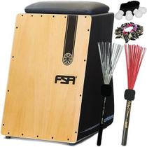 Kit Cajon Elétrico Captação Dupla Envernizado Fca4501 Fsa