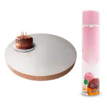Kit Cake Board 25cm e Unta Forma 400ml Bolo Confeitaria Kit Cake Board 25cm e Unta Forma 400ml Bolo Confeitaria