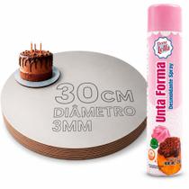 Kit Cake Board 30cm e Unta Forma 400ml Bolo Confeitaria
