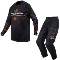 Kit Calça + Camisa ASW Ranger 2024 Preto/Laranja