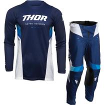 Kit Calça + Camisa Thor Pulse React Azul/Branco