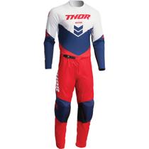 Kit Calça + Camisa Thor Sector Chev Vermelho/Azul