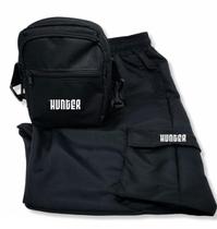 Kit Calça Corta Vento Jogger Cargo Hunter Unisex + Shoulder Bag Street Wear
