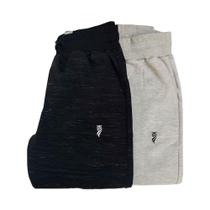 Kit calça G - preta/cinza mescla