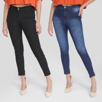 Kit Calça Jeans Vale de West Skinny Feminino 2 Peças