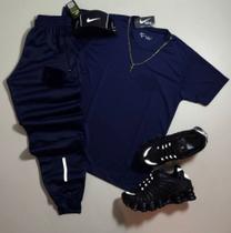 Kit calça jogger e camiseta nk refletivo