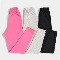 Kit Calça Legging Infantil Mia Kids Menina 3 Peças Kit Calça Legging Infantil Mia Kids Menina 3 Peças