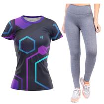 Kit Calça Legging Lisa Musculação Fitness Blusa Feminina Academia Caminhada dia a dia Pilates Kit Calça Legging Lisa Musculação Fitness Blusa Feminina Academia Caminhada dia a dia Pilates