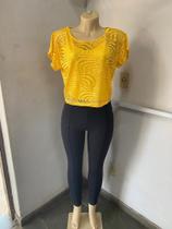 Kit Calça legging montaria Tam M e blusa renda c/Lycra