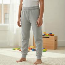Kit Calça Moletom Infantil Peluciado Com Punho 3 Peças Kely & Kety