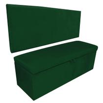 Kit Calçadeira e Painel Clean 160 cm Suede Verde D'Rossi