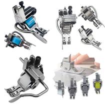 Kit calcador de zíper completo 3x1 com guia ajustável rolete deslizante faz pesponto ponto reto maquina reta industrial