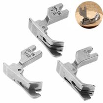 Kit Calcador Pesponto Direito Guia Móvel Reta 1/8 1/16 1/32 Kit Calcador Pesponto Direito Guia Móvel Reta 1/8 1/16 1/32