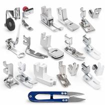 Kit Calcador Pézinho Sapata Costura Doméstica Patchwork 16pç