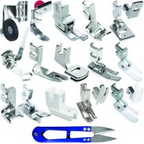 Kit Calcador Pézinho Sapata Costura Doméstica Patchwork 16pç Kit Calcador Pézinho Sapata Costura Doméstica Patchwork 16pç