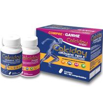 Kit Calciday Cálcio MDK e Colágeno Tipo II 60 60 Comp. Fortalece Ossos, Articulações e Mobilidade