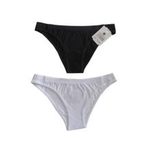 Kit Calcinha Biquíni Básica Preto e Branco Basic+ Conforto Diário Kit Calcinha Biquíni Básica Preto e Branco Basic+ Conforto Diário