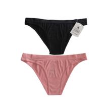 Kit Calcinha Biquíni Básica Preto e Rosa Basic+ Sem Costura