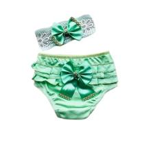 Kit Calcinha Bunda Rica Bebê Tapa Fralda Luxo com Laço de Cabelo Kit Calcinha Bunda Rica Bebê Tapa Fralda Luxo com Laço de Cabelo