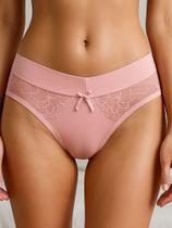 Kit Calcinha com Detalhe de Renda e Laço - KIT 3 MONIQUE Kit Calcinha com Detalhe de Renda e Laço - KIT 3 MONIQUE