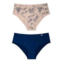 Kit Calcinha Del Rio Feminina 2 Peças Cós Largo