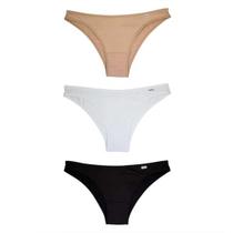 Kit Calcinha Del Rio Feminina 3 Peças Tanga