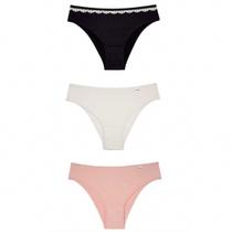 Kit Calcinha Del Rio Feminina 3 PeçasBiquíni