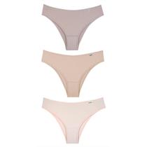 Kit Calcinha Del Rio Feminina 3 PeçasBiquíni