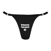 Kit Calcinha Hotwife com Frase Esposa Sfd e Gargantilha Choker Explore Novas Sensações com Liberdade e Criatividade