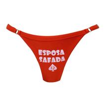 Kit Calcinha Hotwife com Frase Esposa Sfd e Gargantilha Choker Explore Novas Sensações com Liberdade e Criatividade